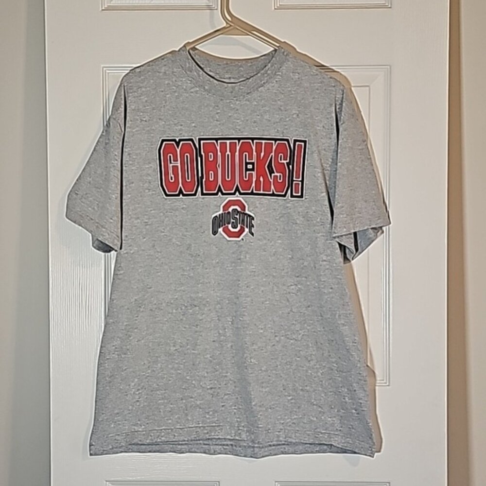 NCAA Ohio State Buckeyes Go Bucks Men's Large Shirt Gray